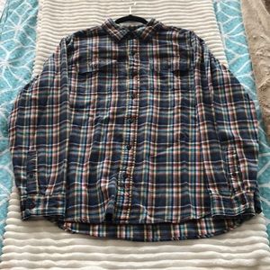 Men’s LL Bean Lightweight Plaid Flannel.